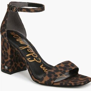 Sam Edelman Animal Print Block Heel Sandals